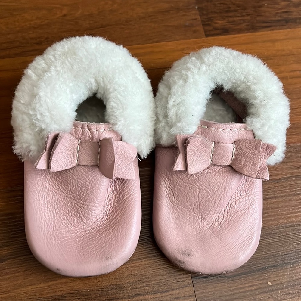 Pink freshly picked shoes size 4
